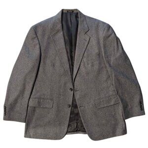 Oscar de la Renta Sport Coat Men's Size 44R Gray Cashmere Blend Single Breasted